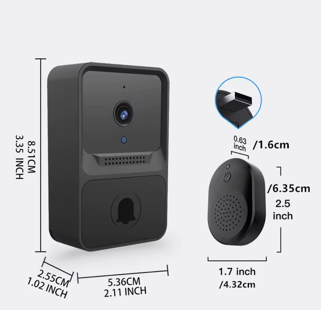 Sonnette sans fil Wi-Fi avec caméra HD