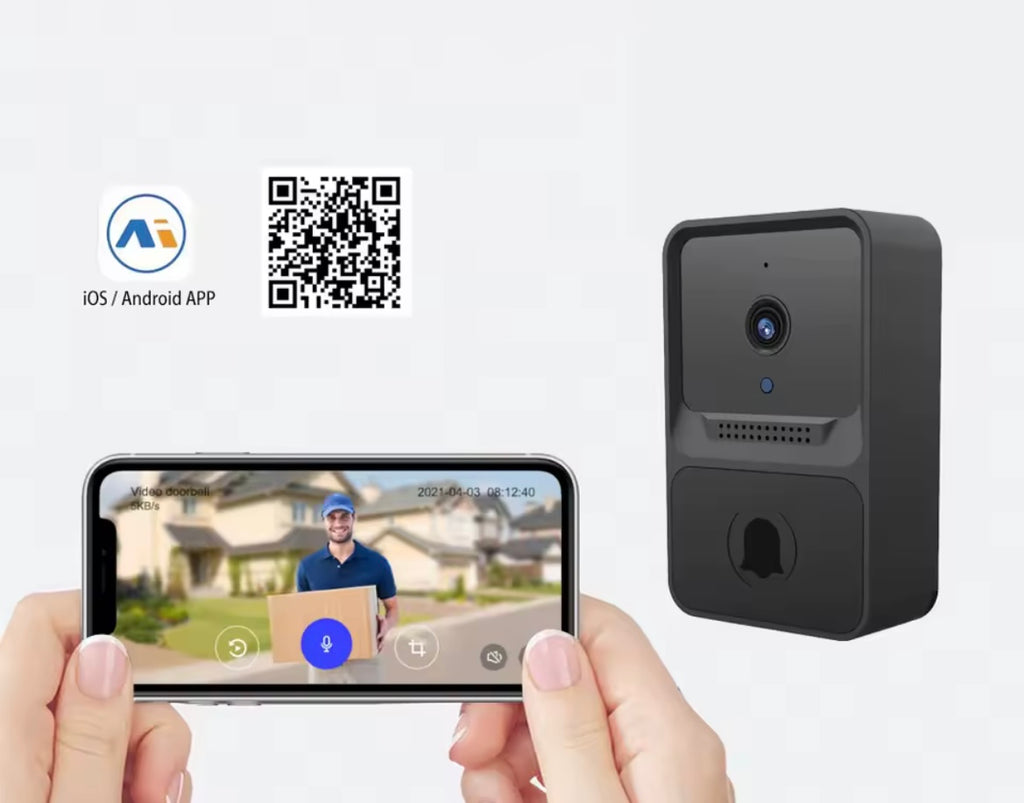 Sonnette sans fil Wi-Fi avec caméra HD